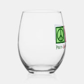 Verre À Vin Sans Pied Peace Love Physical Therapy Cute PT (Droite)