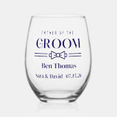 Verre À Vin Sans Pied Père de Groom (Recto)