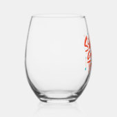 Verre À Vin Sans Pied Père Noël arrive à Town Holiday Design (Droite)