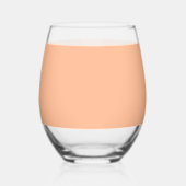 Verre À Vin Sans Pied Père personnalisé de la mariée Mariage Peach (Verso)