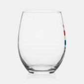 Verre À Vin Sans Pied Personalized Croatia Flag  (Droite)