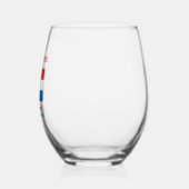 Verre À Vin Sans Pied Personalized Croatia Flag  (Gauche)