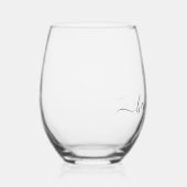 Verre À Vin Sans Pied  Personalized Light Gray Lines (Droite)
