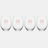 Verre À Vin Sans Pied Personnalisation rouge du drapeau albanais (Dos)