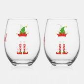 Verre À Vin Sans Pied Personnalisé Garçon Et Fille Elfe (Verso)