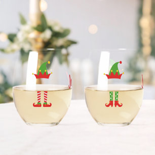 Verre À Vin Sans Pied Personnalisé Garçon Et Fille Elfe