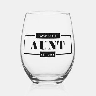 Verre À Vin Sans Pied Personnalisé Moderne Tante Téméraire Est Nouvelle 