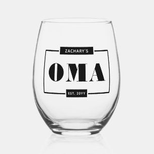 Verre À Vin Sans Pied Personnalisé Moderne Téméraire Oma Est Nouveau Gra