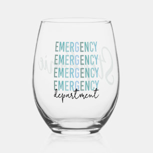 Verre À Vin Sans Pied Personnel du service des urgences infirmière T