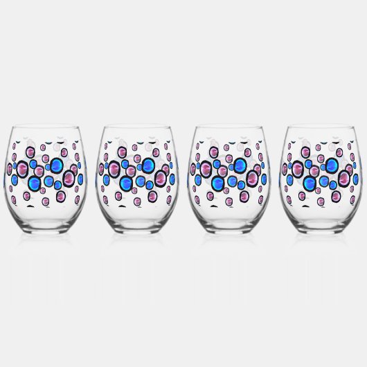 Verre À Vin Sans Pied Pétillant comme (Gauche)