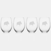 Verre À Vin Sans Pied Phacochère (Dos)