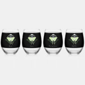 Verre À Vin Sans Pied Phases Luna Moth Moon (Recto)