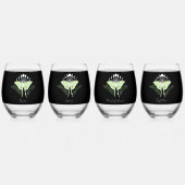 Verre À Vin Sans Pied Phases Luna Moth Moon (Dos)