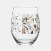 Verre À Vin Sans Pied Photo de collage moderne (Recto)