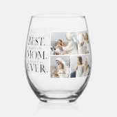 Verre À Vin Sans Pied Photo de collage moderne (Verso)