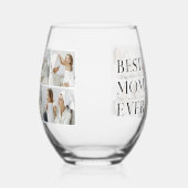 Verre À Vin Sans Pied Photo de collage moderne (Gauche)