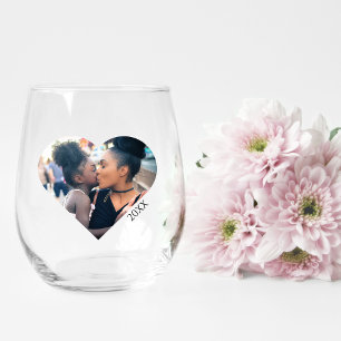Verre À Vin Sans Pied Photo Nom cadeau de la fête des mères sur stylish