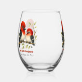 Verre À Vin Sans Pied Pic à tête rouge (Droite)