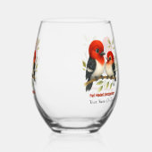 Verre À Vin Sans Pied Pic à tête rouge (Gauche)