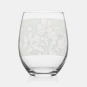 Verre À Vin Sans Pied Pink Blossom Cascade  (Verso)