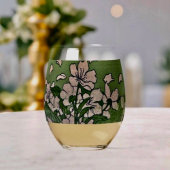 Verre À Vin Sans Pied Pink Blossom Cascade 