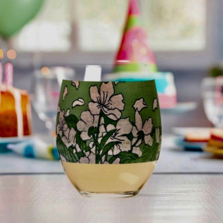 Verre À Vin Sans Pied Pink Blossom Cascade 