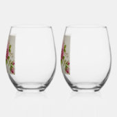 Verre À Vin Sans Pied Pink Rose Elegance (Gauche)