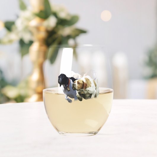Verre À Vin Sans Pied Pointeur anglais (Insitu (Mariage))