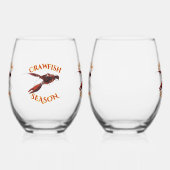 Verre À Vin Sans Pied Poisson À Foule Sur Le Bayou (Gauche)