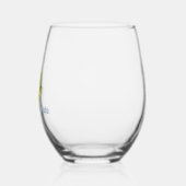 Verre À Vin Sans Pied Poisson jaune (Gauche)