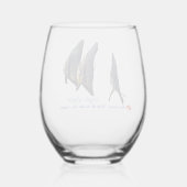 Verre À Vin Sans Pied Poisson-long (Verso)