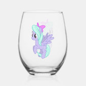 Verre À Vin Sans Pied Poney (Recto)
