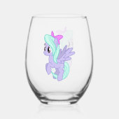 Verre À Vin Sans Pied Poney (Verso)
