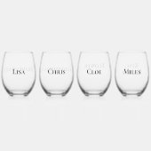 Verre À Vin Sans Pied Porteur de ceinture de fille de marionnette Grooms (Dos)