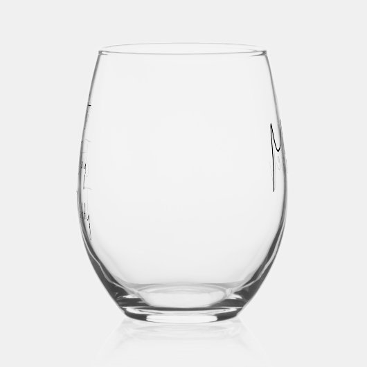 Verre À Vin Sans Pied Première Fête des pères | Nouveau nom papa (Gauche)