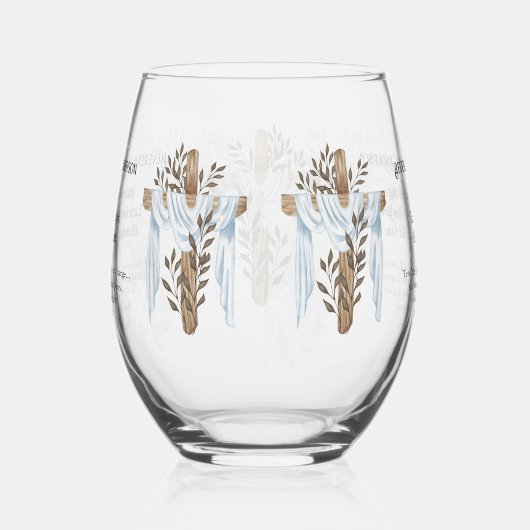 Verre À Vin Sans Pied Prêtre nouvellement ordonné Pasteur Deacon Ministr (Droite)