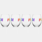 Verre À Vin Sans Pied Pride arc-en-ciel (Gauche)