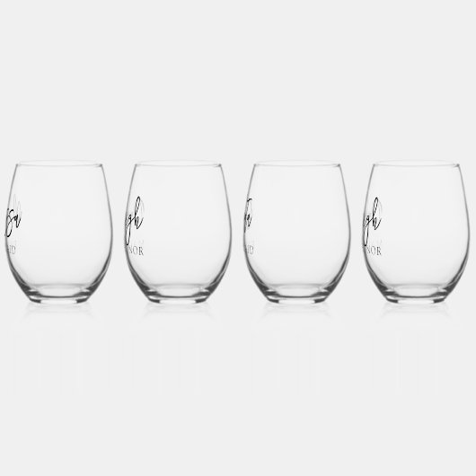 Verre À Vin Sans Pied Proposition simple et moderne d'aide d'information (Gauche)