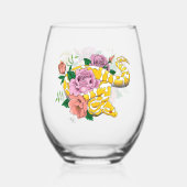 Verre À Vin Sans Pied Python albino (Verso)