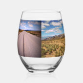 Verre À Vin Sans Pied Quatre Vacances ou Photo Voyage (Droite)