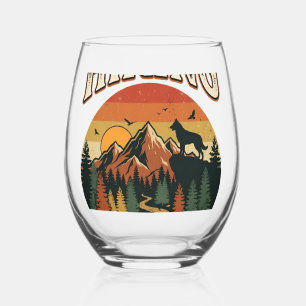 Verre À Vin Sans Pied Randonnée Chien Laekenois Belge Montée Forêt du So