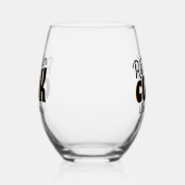 Verre À Vin Sans Pied Real Men Cook Noir (Gauche)