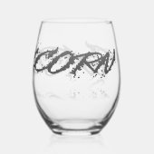 Verre À Vin Sans Pied Reflet du Capricorne (Verso)