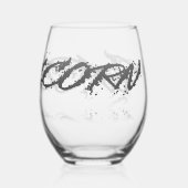 Verre À Vin Sans Pied Réflexion Capricorne (Verso)