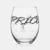 Verre À Vin Sans Pied Réflexion Capricorne (Gauche)