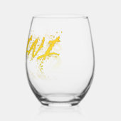 Verre À Vin Sans Pied Réflexion de Gemini (Verso)