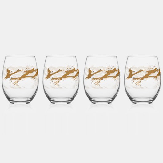 Verre À Vin Sans Pied Réflexion virale (Recto)