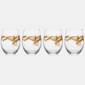 Verre À Vin Sans Pied Réflexion virale (Gauche)