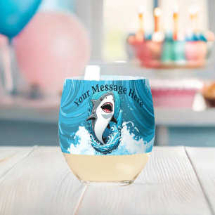 Verre À Vin Sans Pied Rejoignez-nous pour un requin mordant