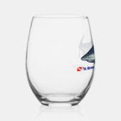 Verre À Vin Sans Pied requin gris cool (Droite)